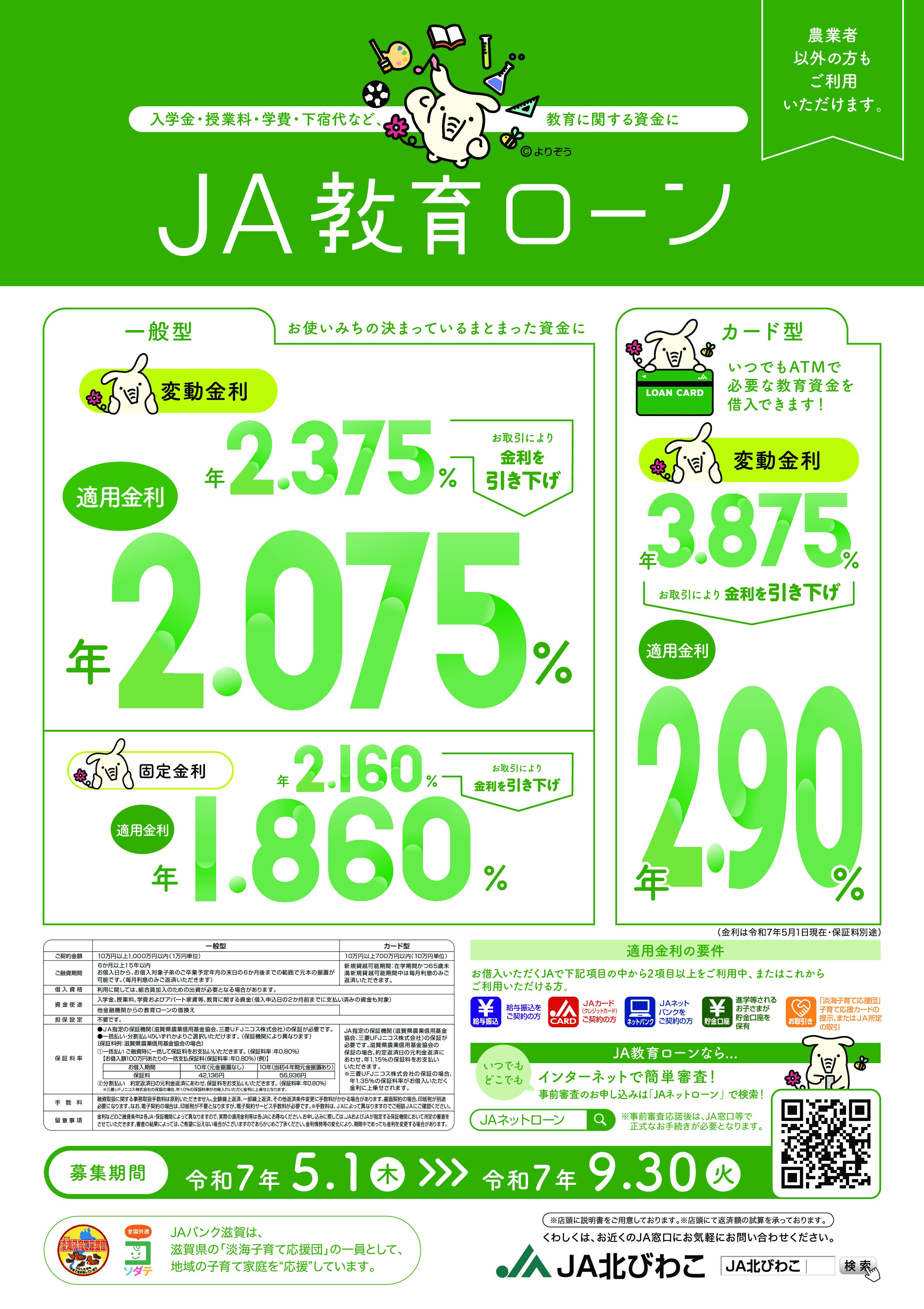 JA教育ローン